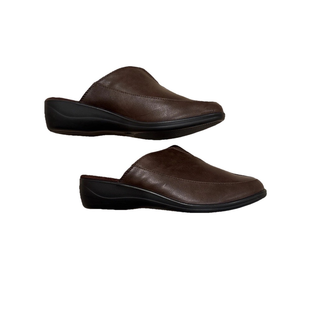 New Women's Aerocushion Memory Foam Anna Dark Brown Slip On Mule Shoes Size 8.5M - Picture 4 of 6